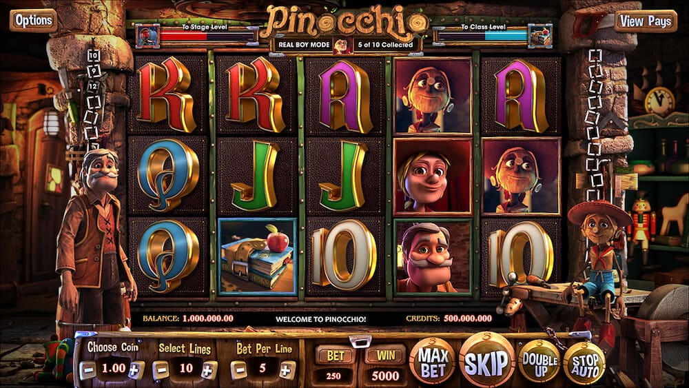 Pinocchio - online automat