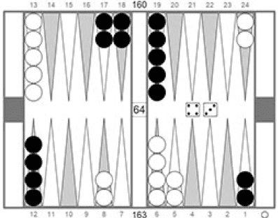 Backgammon - stratégia Priming - obr. 1