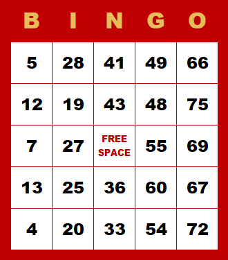 Bingo - animácia vyznačovania polí