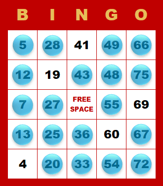 Bingo - maximálny počet čísel na hracej karte kým padne Bingo
