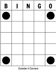 Bingo - kombinácia rohy