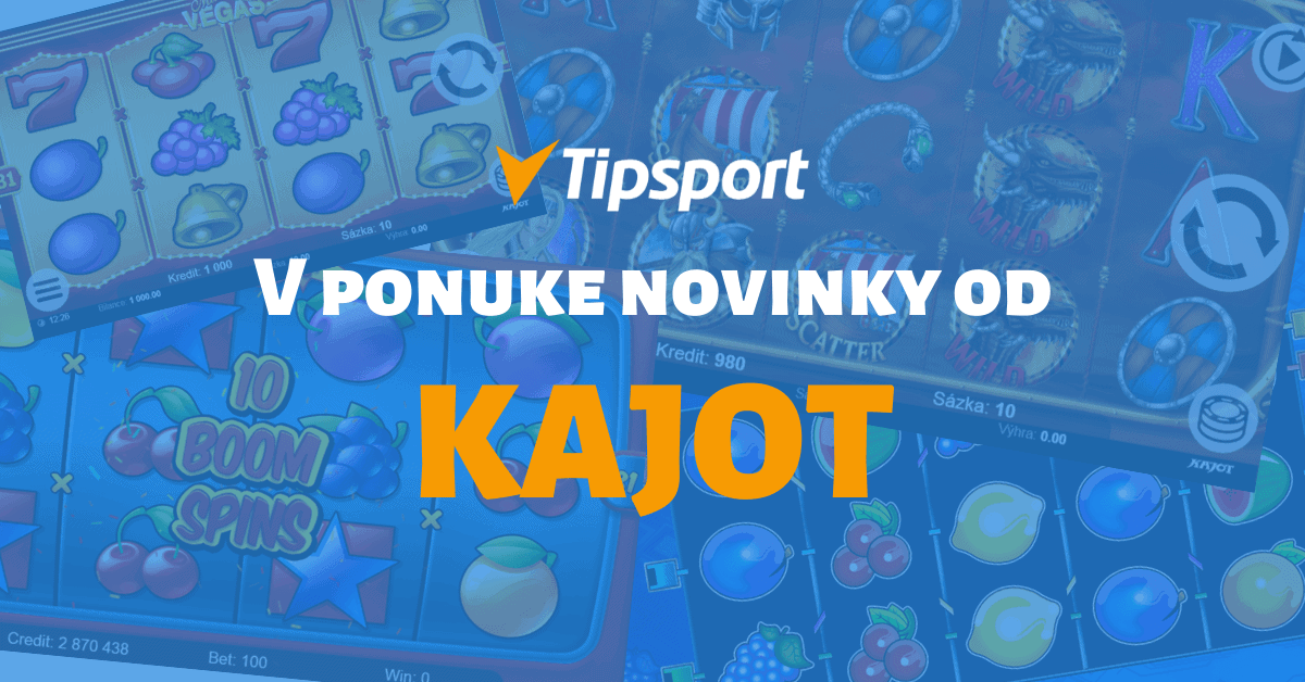 Tipsport Kasíno pridalo do ponuky online hry od Kajot