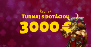 Štvrtý kasínový turnaj s dotáciou 3000 € v SynotTIP Casino