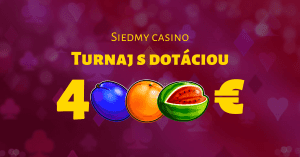 Siedmy kasíno turnaj s dotáciou až 4000 € v SynotTIP Casino