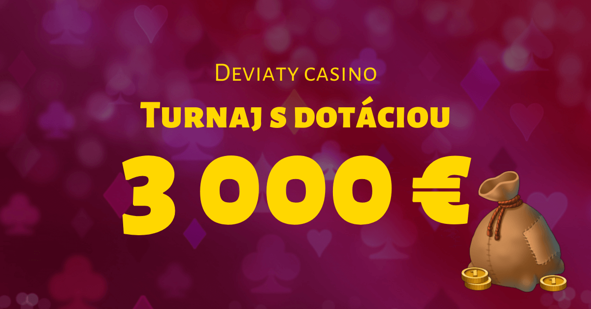 Deviaty kasíno turnaj s dotáciou 3000 € v SynotTIP Casino