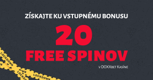 DOXXbet Kasíno rozdáva 20 free spinov ku registrácii