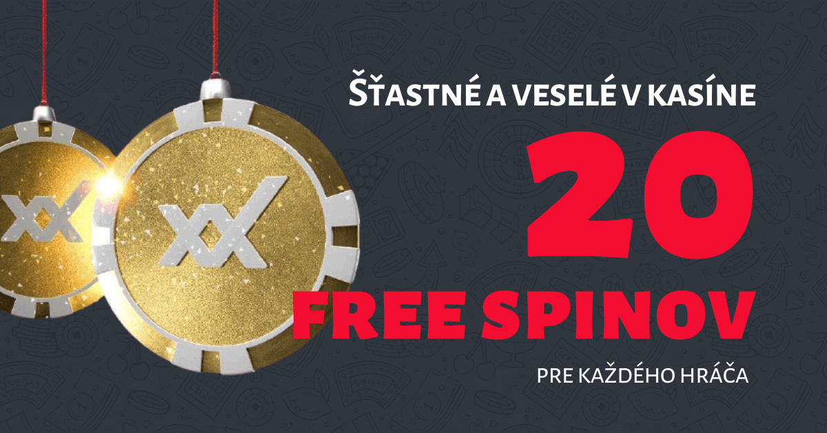 Šťastné a veselé v DOXXbet Kasíno: 20 free spinov pre každého