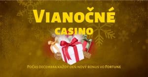 Štedrý december vo Fortuna Casino - každý deň nový bonus