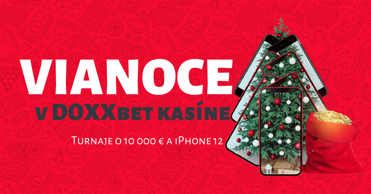 Vianoce v DOXXbet Kasíno: Hrajte o 10 000 € a nový iPhone 12