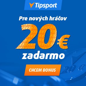Tipsport kasíno bonus 20 € zadarmo pre nových hráčov - 300x300