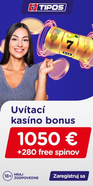 eTIPOS kasíno - kampaň Uvítací bonus - 300x600