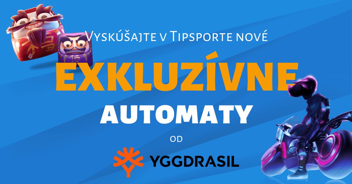 Nové exkluzívne automaty od Yggdrasil Gaming v Tipsport Kasíno