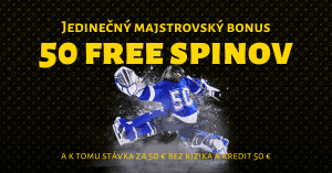 50 free spinov, majstrovský bonus vo Fortuna Casino