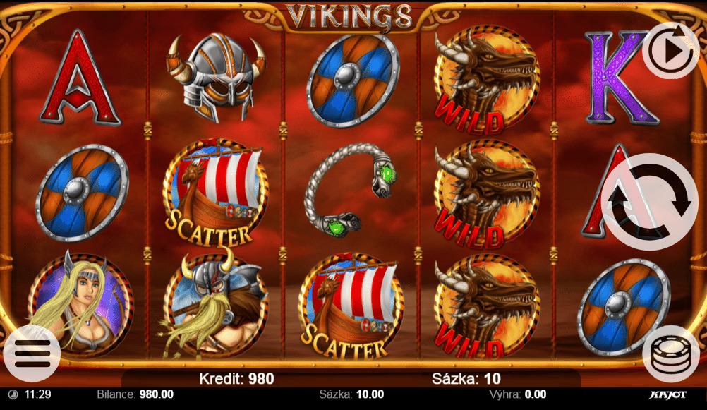 Kajot automat Vikings - ukážka