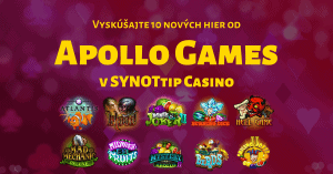 10 nových hier od Apollo Games v SYNOTtip Casino