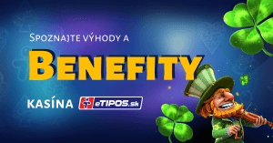 Výhody a benefity - online kasíno eTIPOS