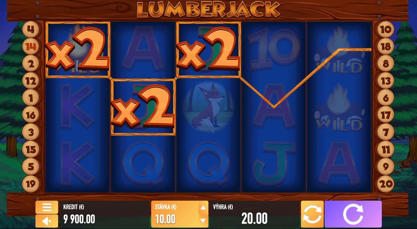 Lumberjack - ukážka automatu od Tech4bet