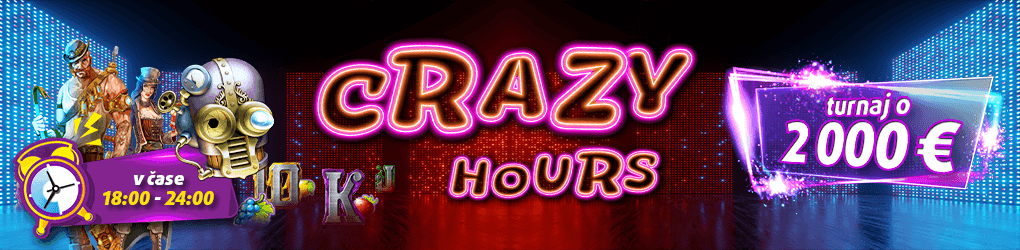 Crazy hours turnaj v Tipsport kasíne - banner