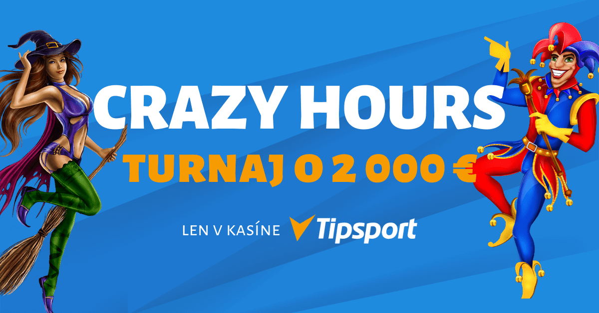Crazy Hours turnaj o 2000 € v Tipsport kasíno