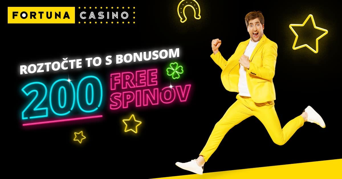 Vstupný bonus 200 free spinov vo Fortuna Casino