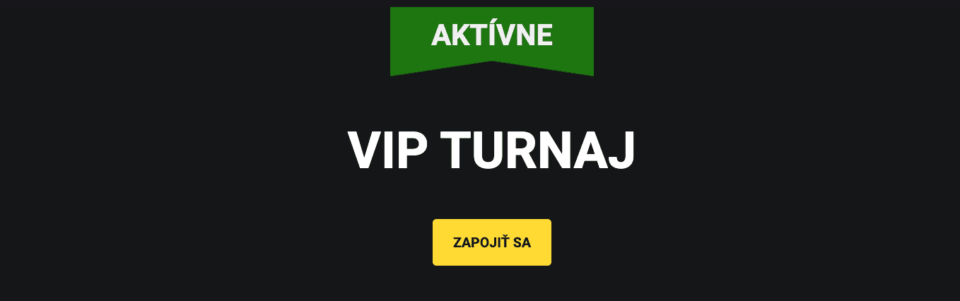 Registrácia VIP turnaj - Fortuna Casino