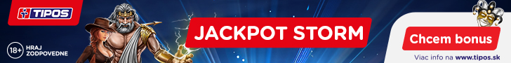 Promo akcia Jackpot Storm v Tipos kasíne - 728x90