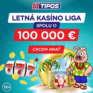 Letná kasíno liga o 100 000 € - eTIPOS 2022