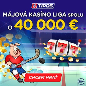 Májová kasíno liga o 40 000 € v eTIPOS - 300x300