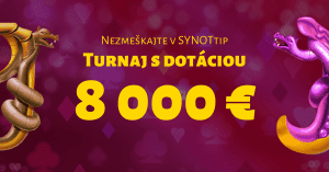 Kasínový turnaj č. 20 o 8000 € v SYNOTtip Casino