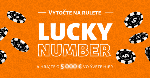 Lucky number o 5000 € vo Svete hier