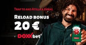 Reload bonus 20 € v DOXXbet kasíno