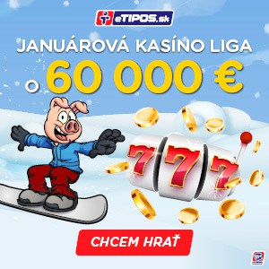 eTIPOS Januárová kasíno liga o 60 000 €