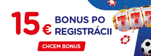 Registračný bonus 15 € v eTIPOS - promoakcia dňa