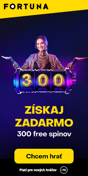 Fortuna casino vstupný bonus 300 free spinov zadarmo - 300x600