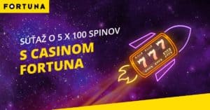 Súťaž o 5 x 100 free spinov s Fortuna Casinom