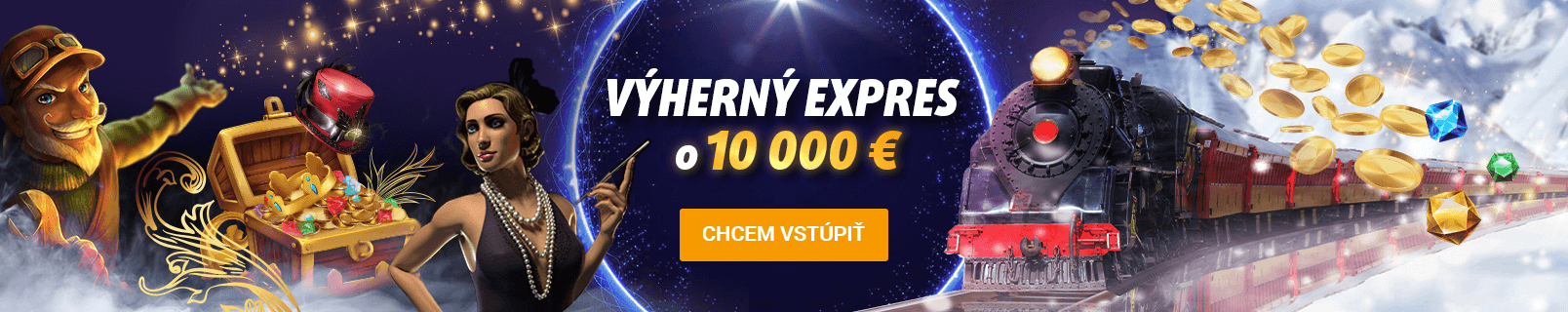 Turnamen Winning Express €10.000 di kasino Tipsport