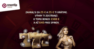 SYNOTtip Casino nový vstupný bonus 2022