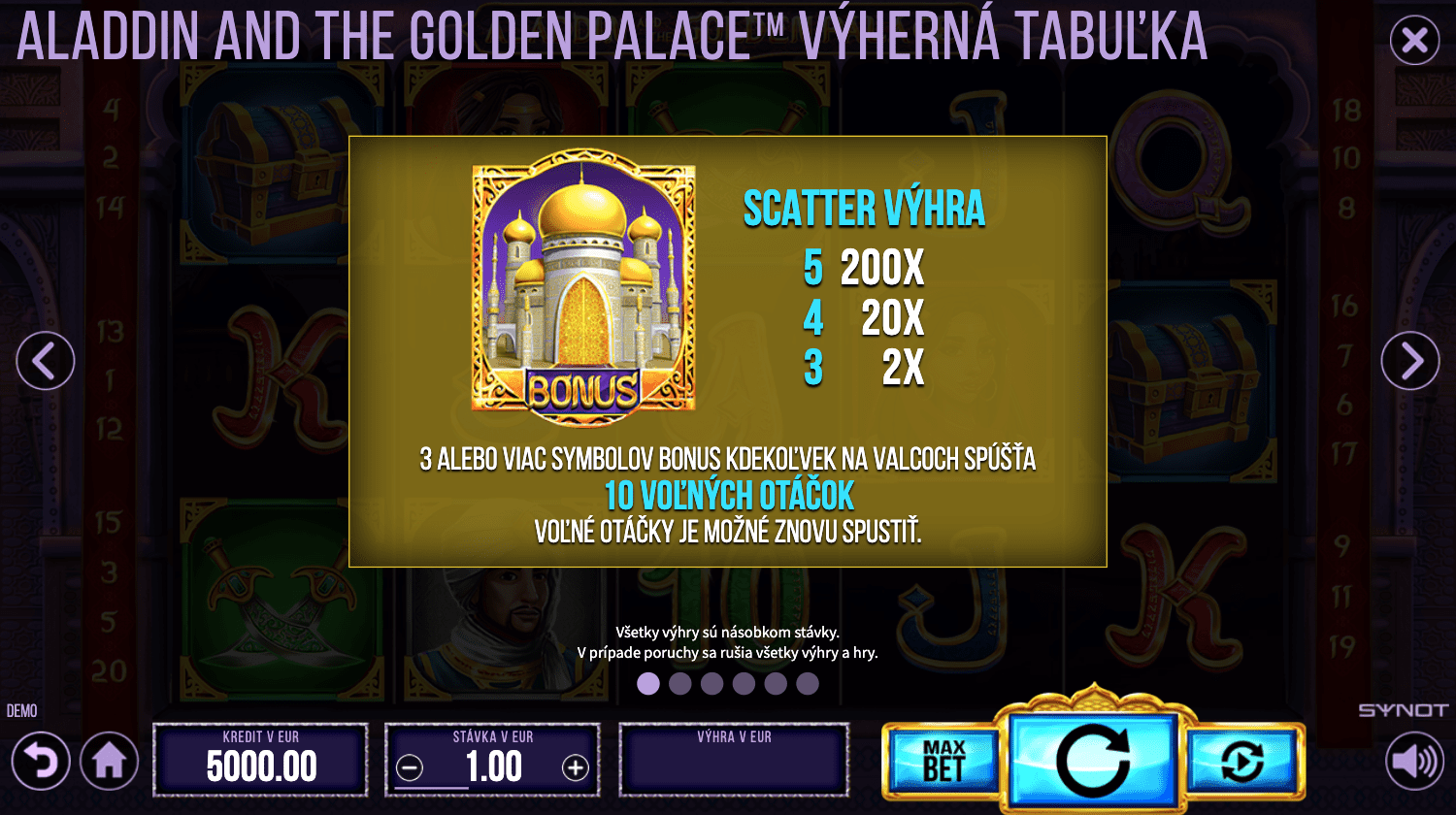 Aladdin And The Golden Palace - Scatter symbol