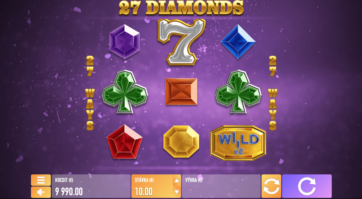 Ukážka automatu 27 Diamonds od Tech4bet