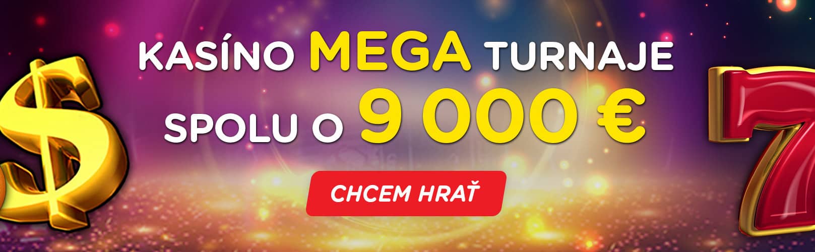 Kasíno Mega turnaje o 9000 € - eTIPOS.sk