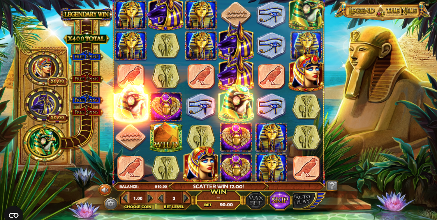 Legends of the Nile - ukážka automatu od BetSoft