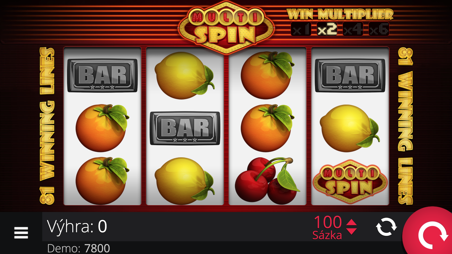 Automat Multi Spin od e-gaming