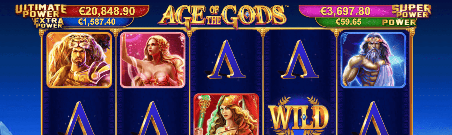 Jackpot v automate Age of Gods od Playtech