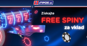 eTIPOS newsletter ponuka - získajte free spiny za vklad