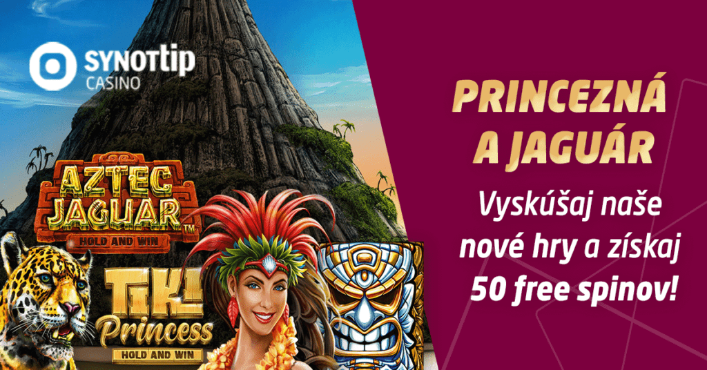 Princezná a jaguár - free spiny v utorok v SYNOT TIP Casino