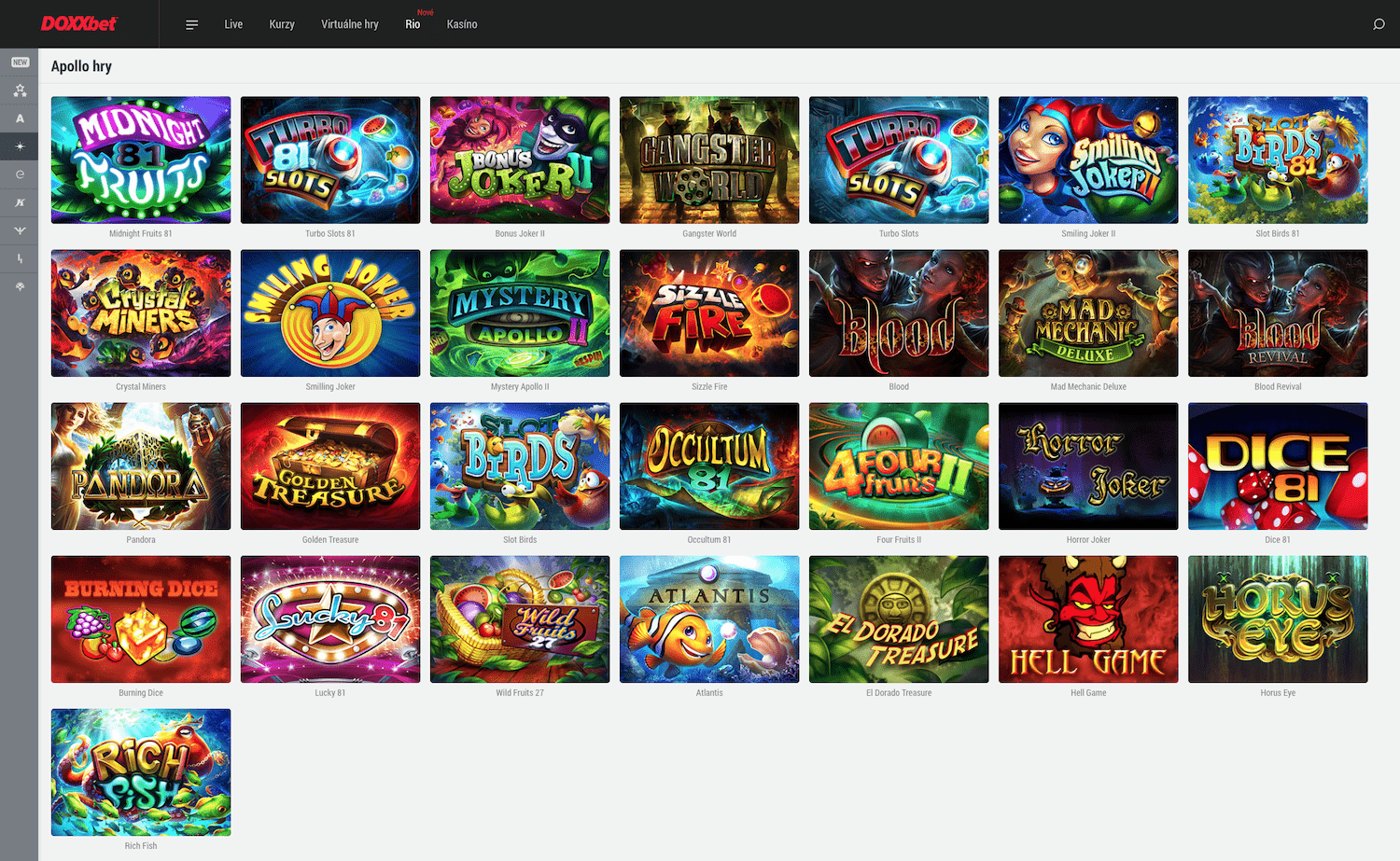 Penawaran slot dari Apollo Games di kasino DOXXbet - September 2022