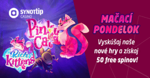 Mačací pondelok v SYNOT TIP Casino - 50 free spinov