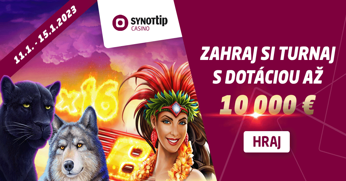 Kasínový turnaj o 10 000 € v Synottip casino - január 2023