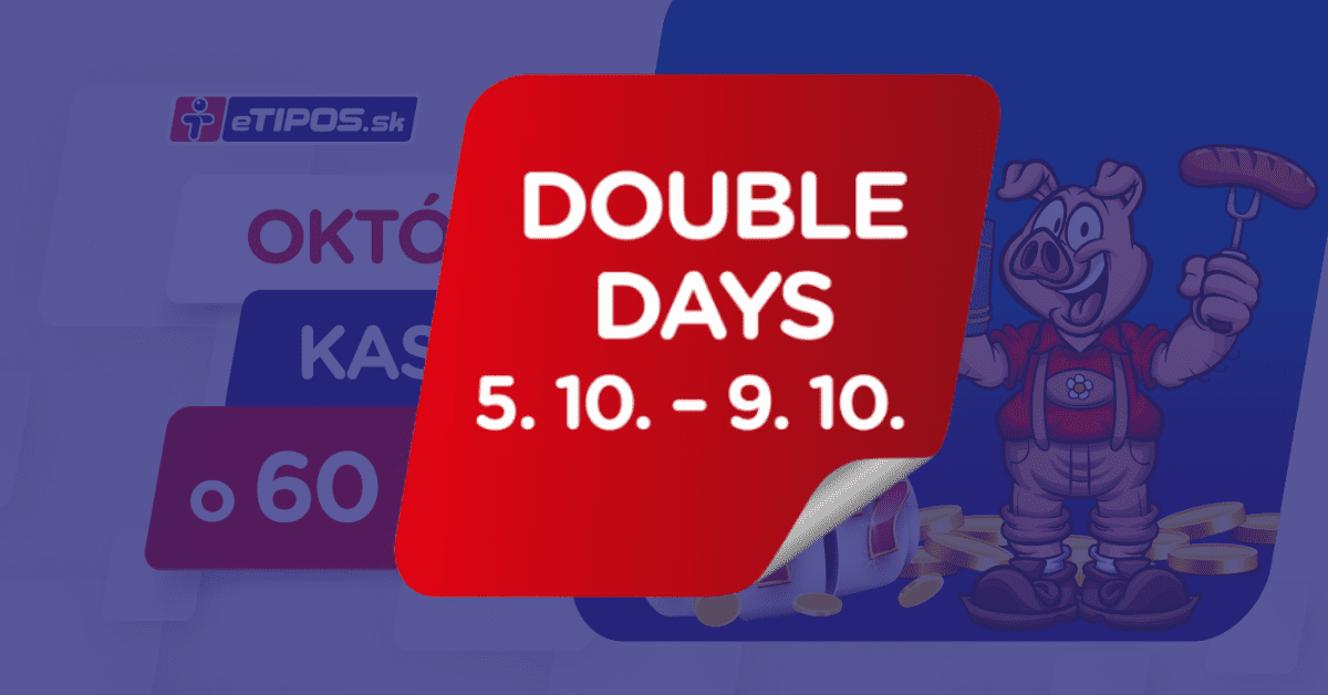 Double Days počas Októbrovej kasíno ligy v eTIPOS.sk