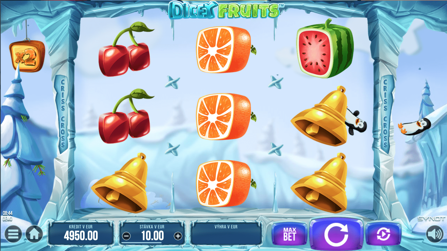 Dicey Fruits od SYNOT Games - ukážka valcov